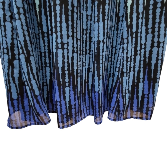 Size 6 Cotton Blend Tie Dye Multicolor Skirt Stretch Waist - Picture 2 of 5